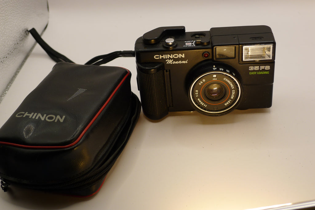 📷 Chinon Monami 35FS – analogt 35 mm filmkamera til salgs