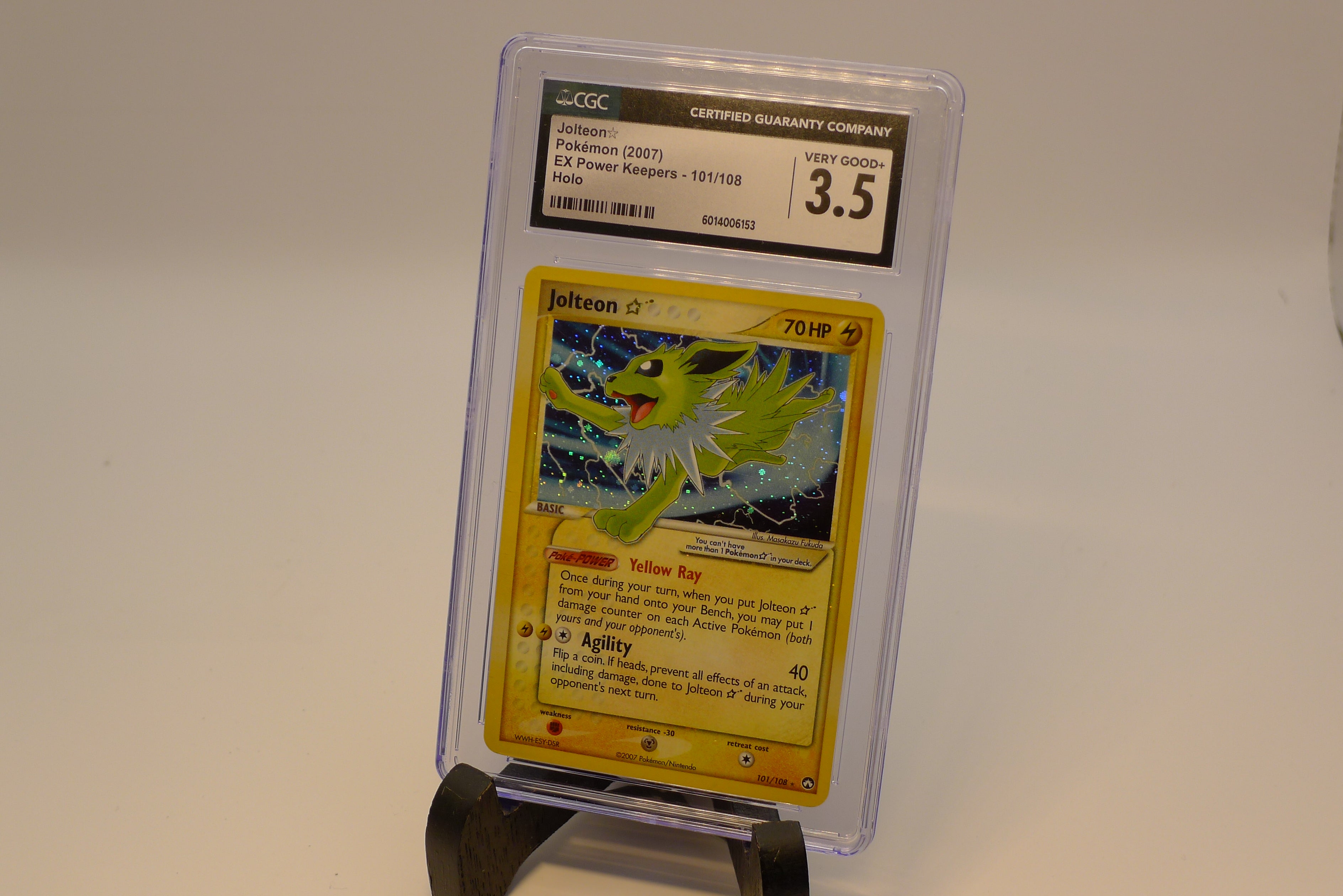 Jolteon Gold Star 2007 – Power Keepers #101/108 (Rare Holo) | Ekstremt sjelden samlekort