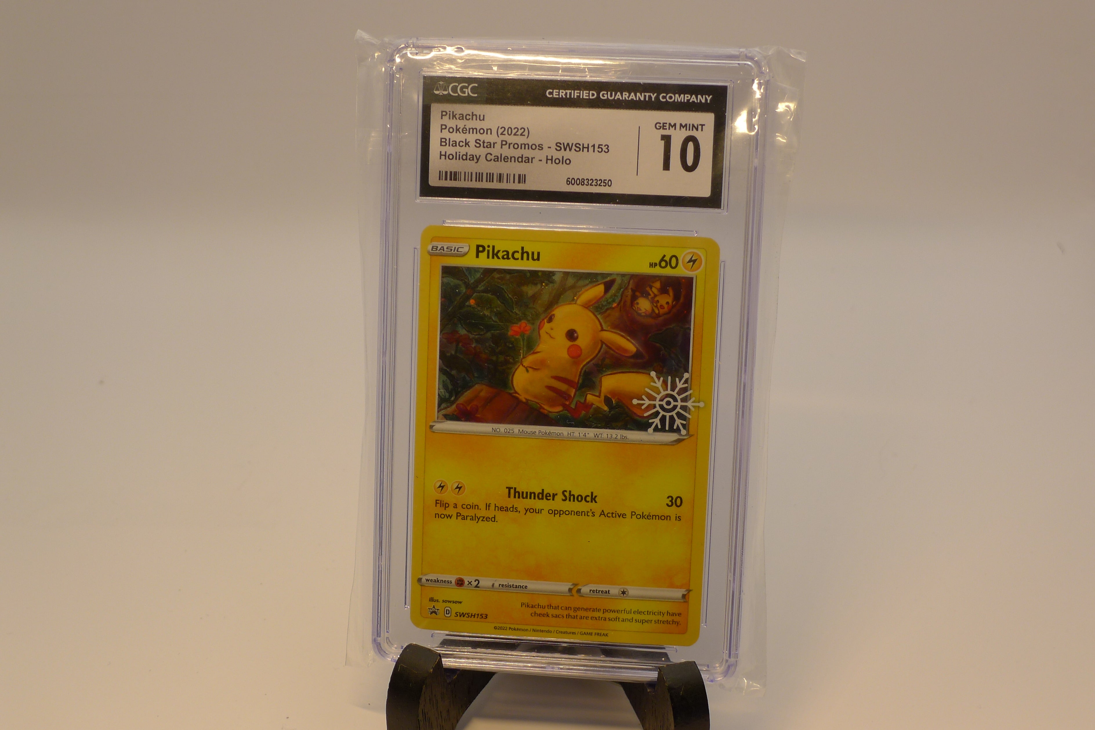 Pikachu SWSH153 | Black Star Promo 2022 | Snowflake Stamp Holo | CGC 10 Gem Mint | Pokémon