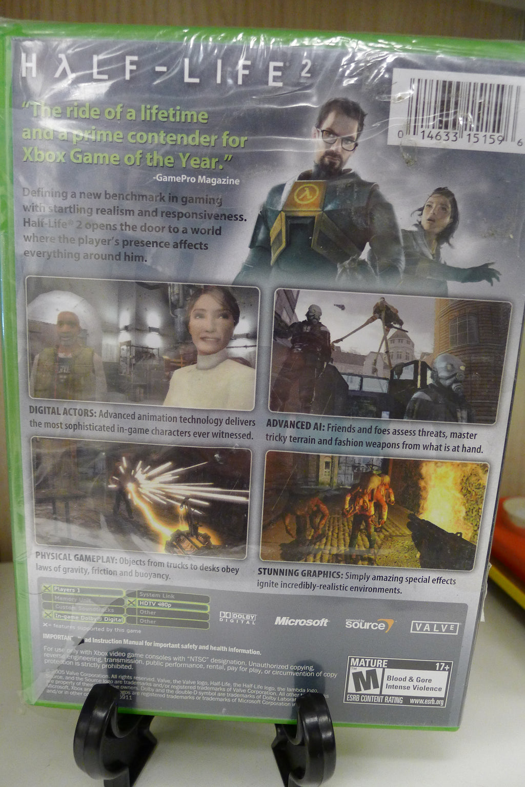 Half-Life 2 – Xbox Classic (NYTT I PLAST, med rifter) | Selges