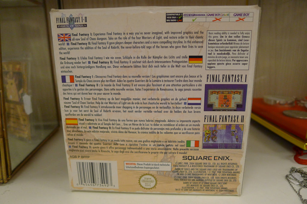 Final Fantasy I & II: Dawn of Souls – Game Boy Advance (PAL, CIB) | Selges