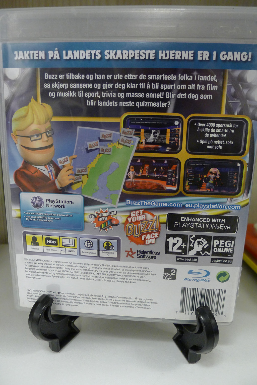 Buzz! Norgesmester – PlayStation 2 (Pent brukt / CIB) | Selges