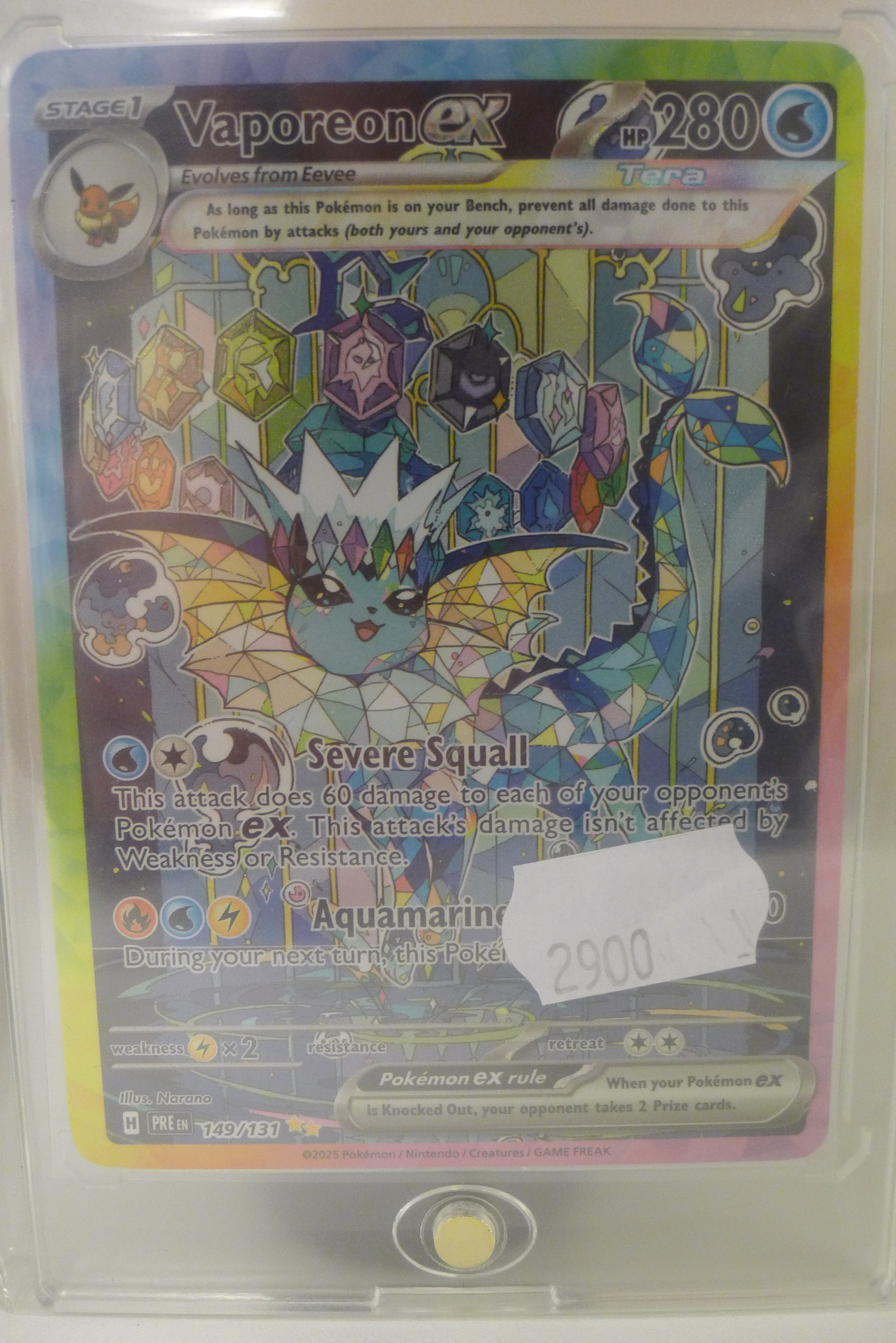 Vaporeon ex #149 – Prismatic Collection (Pokémon TCG) | Selges