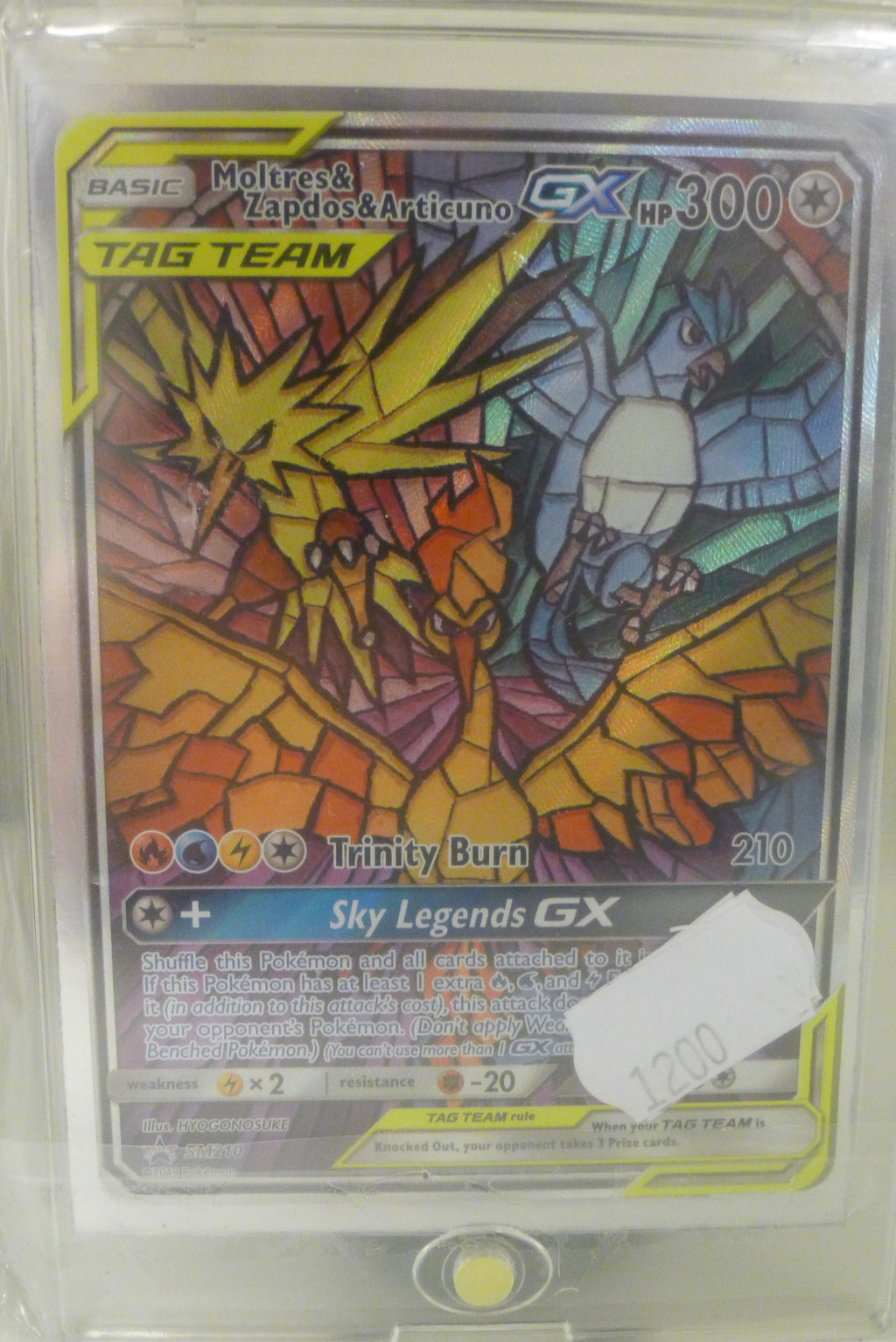 Moltres & Zapdos & Articuno GX – SM210 “Stained Glass” Promo | Selges