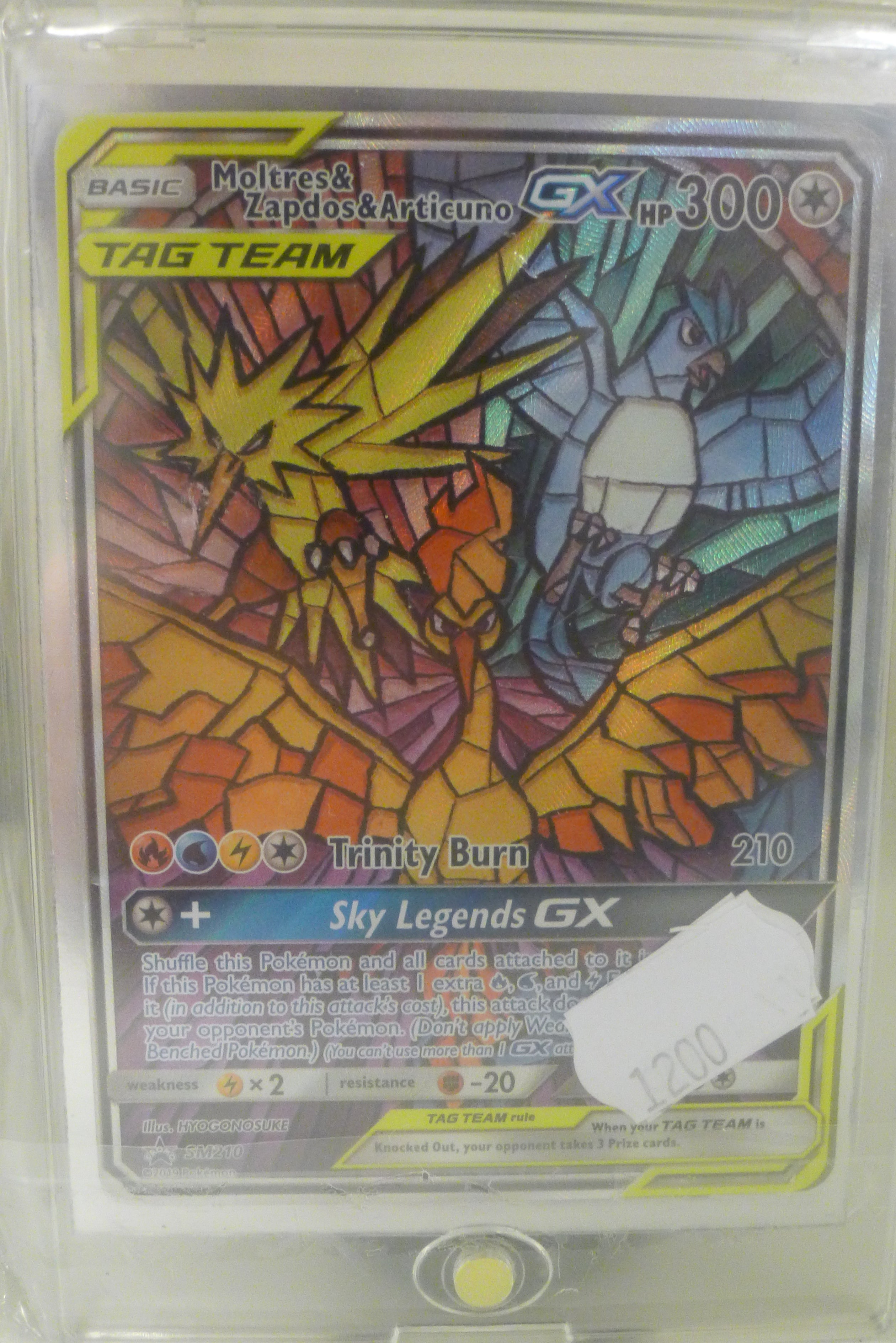 Moltres & Zapdos & Articuno GX – SM210 “Stained Glass” Promo | Selges