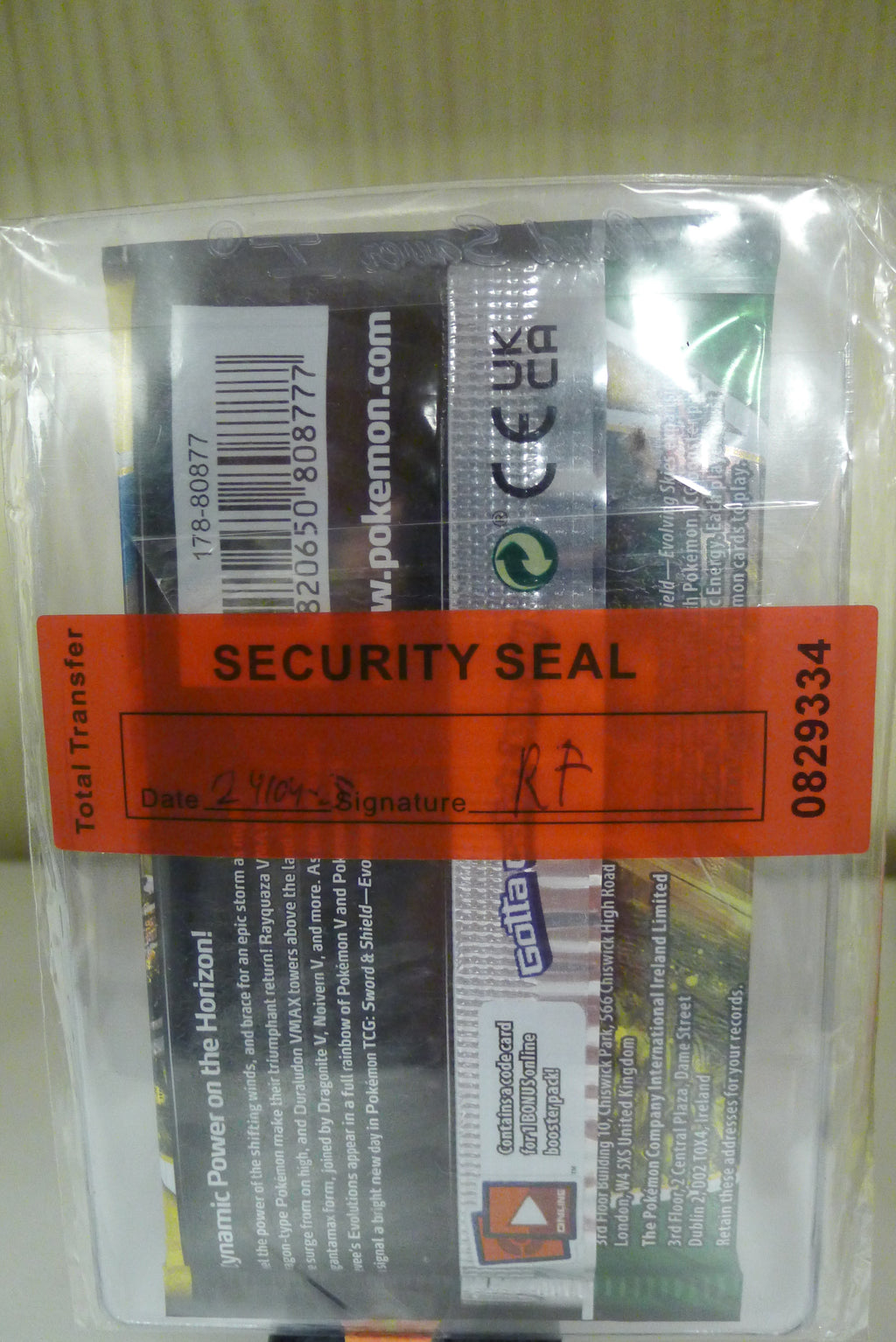 🔥 Pokémon TCG – Evolving Skies Booster Pack | Sylveon Art | 100% Sealed m/ Security Seal 🔥