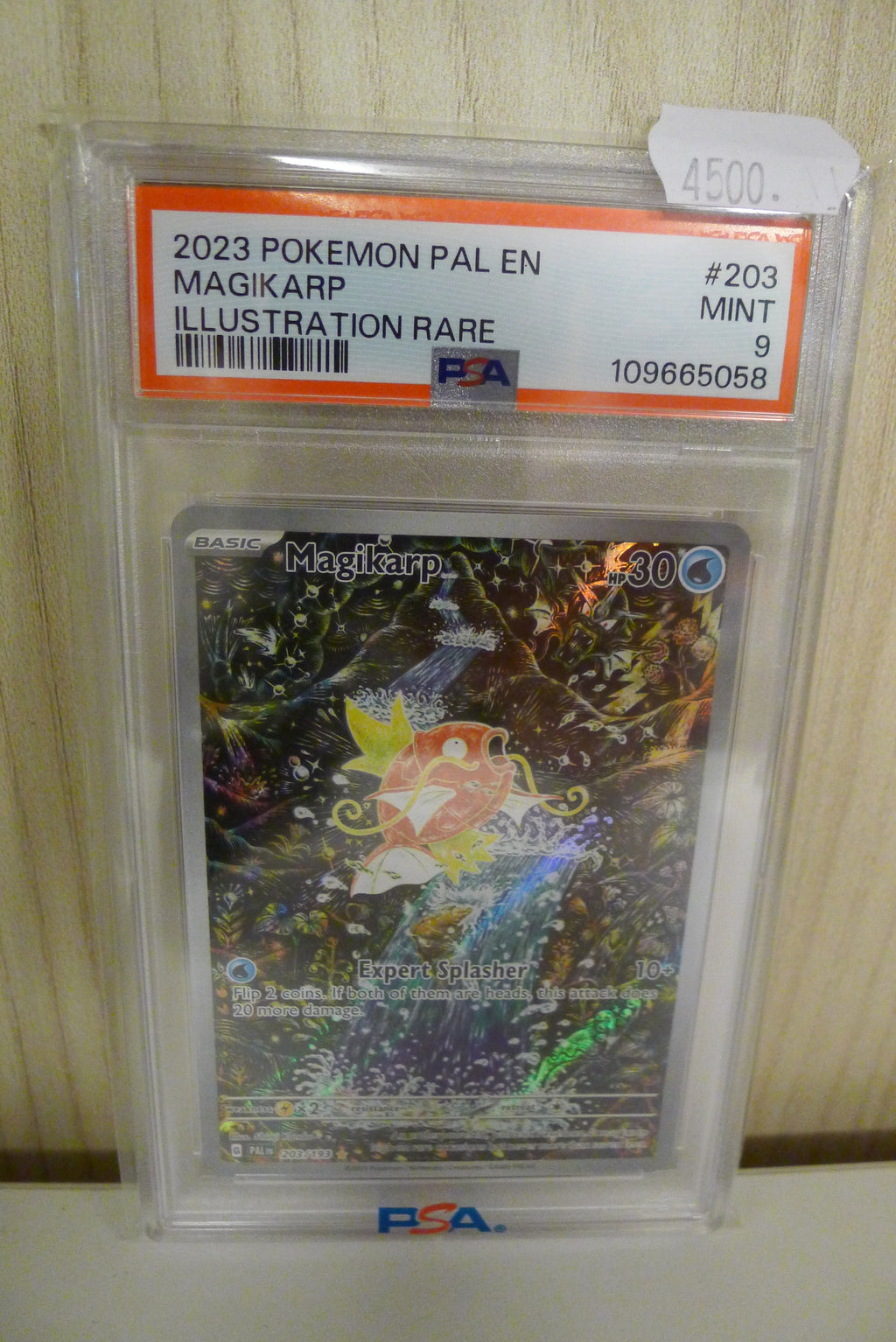 ⭐ Magikarp Illustration Rare – PSA 9 (2023) – Pokémon TCG – Sjelden og svært ettertraktet! ⭐