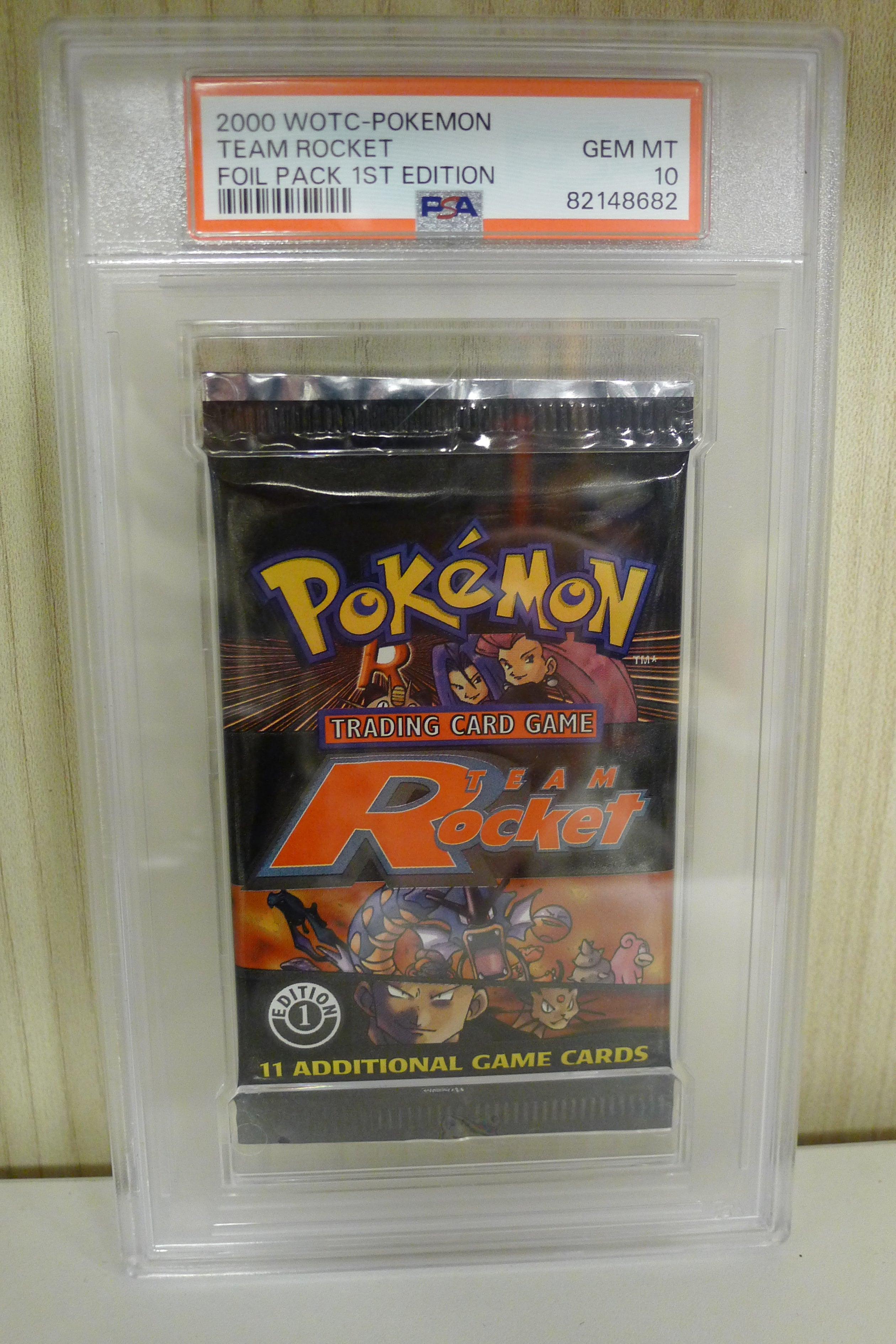 Pokemon Team Rocket 1st Edition Booster Pack PSA 10 WOTC 2000
