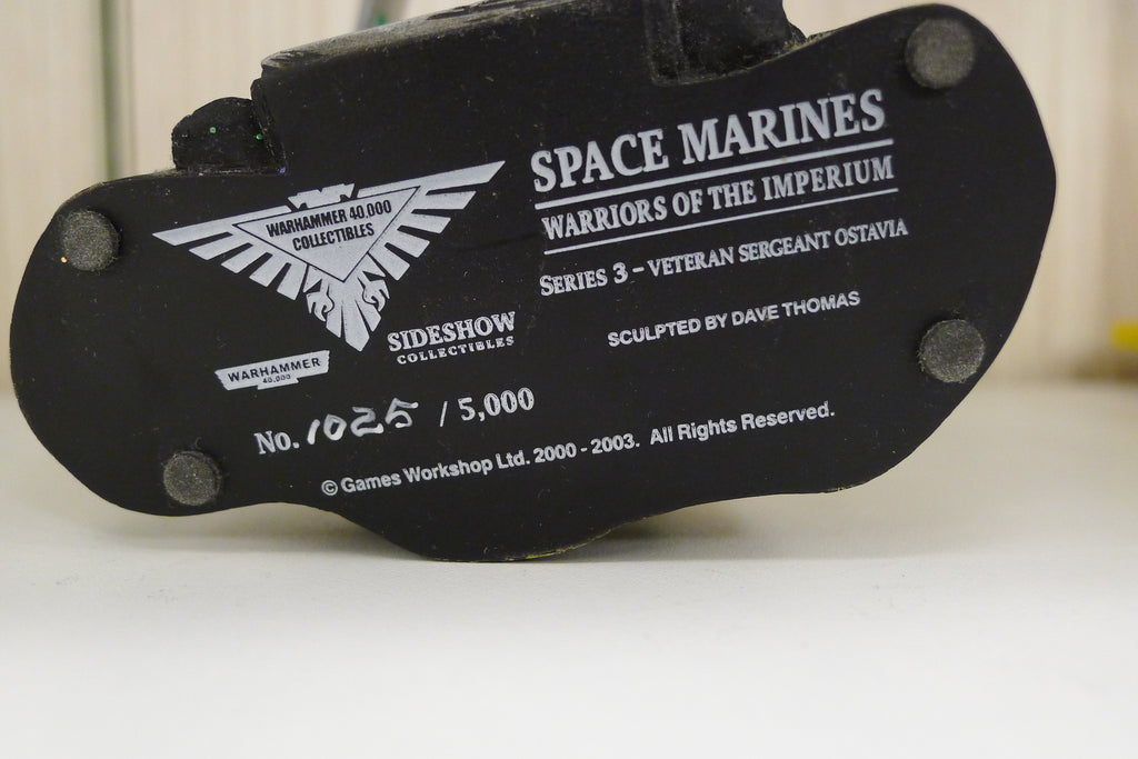 ⭐ Warhammer 40k Sideshow Collectibles – Veteran Sergeant Ostavia (Dark Angels) – Limited Edition 1025/5000