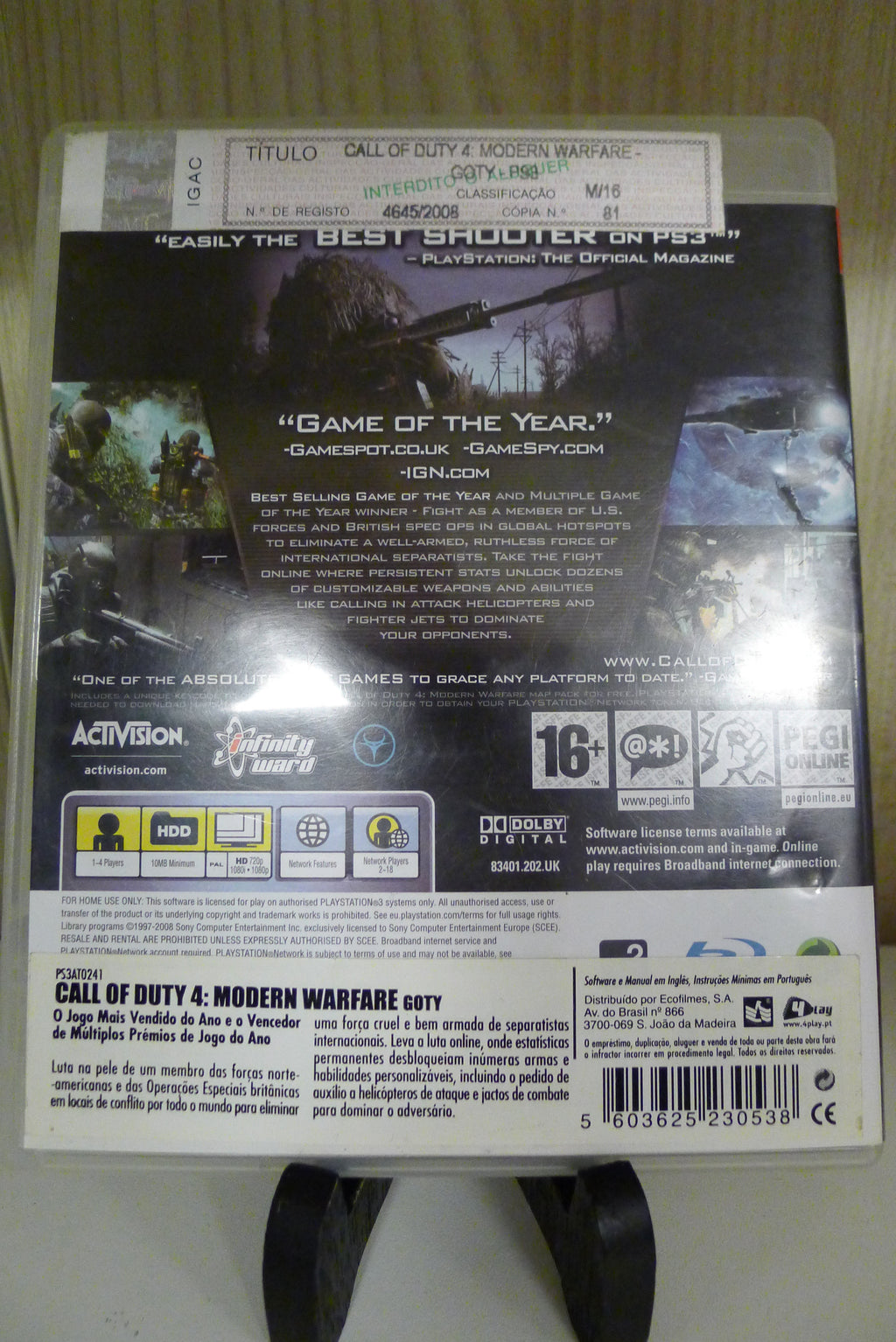 Call of Duty 4: Modern Warfare – PS3 (Game of the Year Edition)