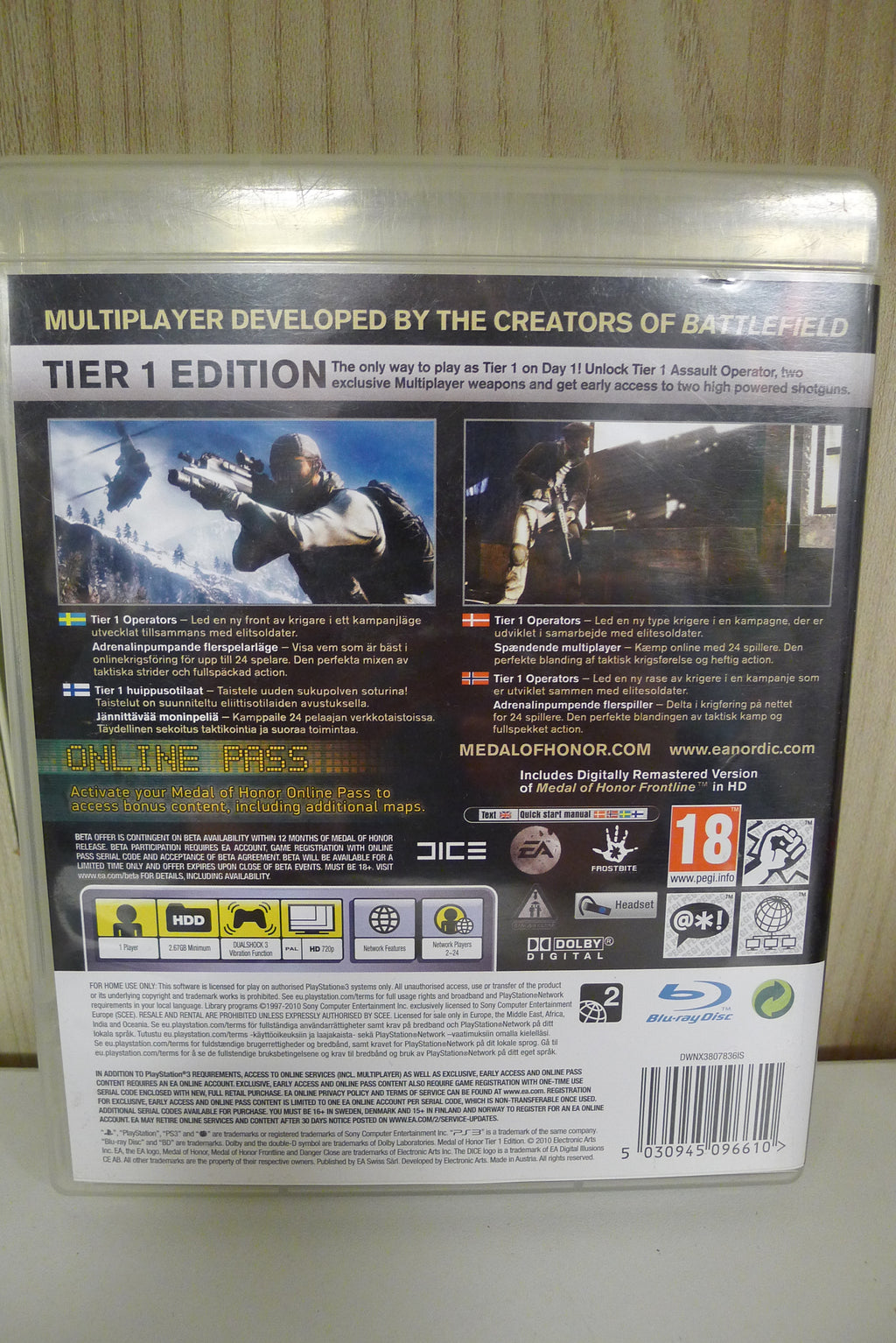 🪖 Medal of Honor – Tier 1 Edition (PS3)