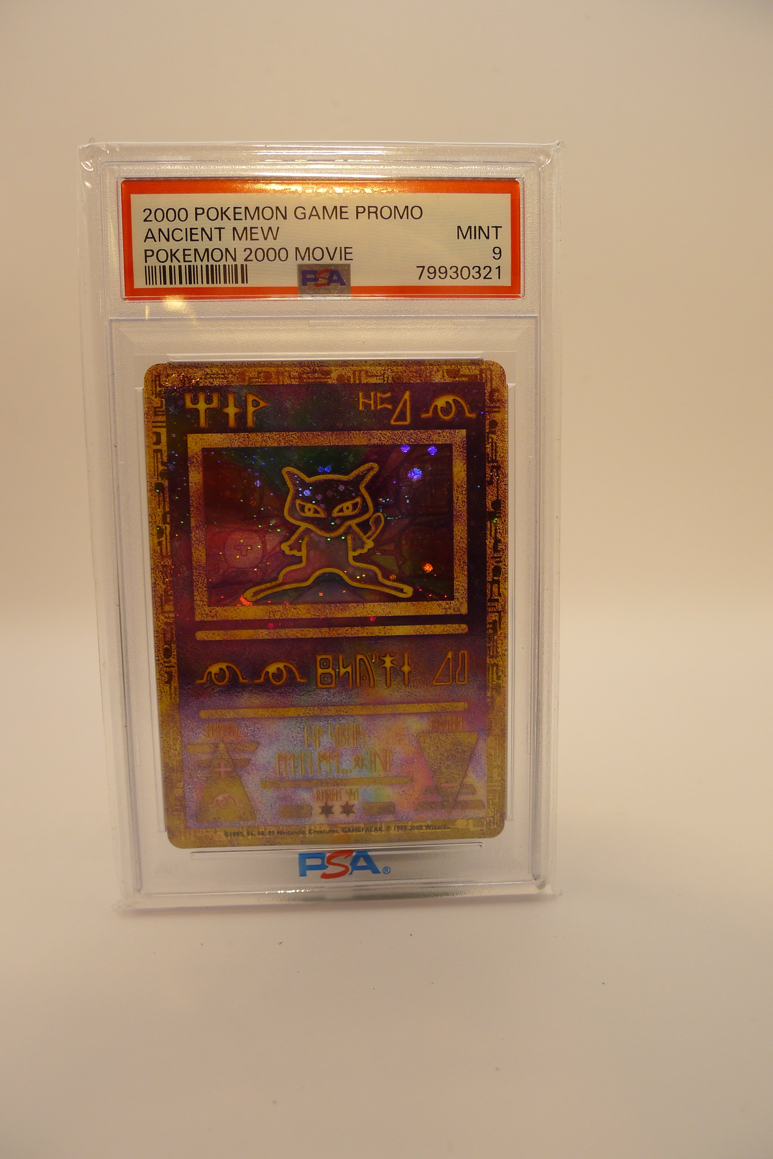 ✨ PSA 9 – Ancient Mew – Pokémon The Movie 2000 Promo – WASTELAND