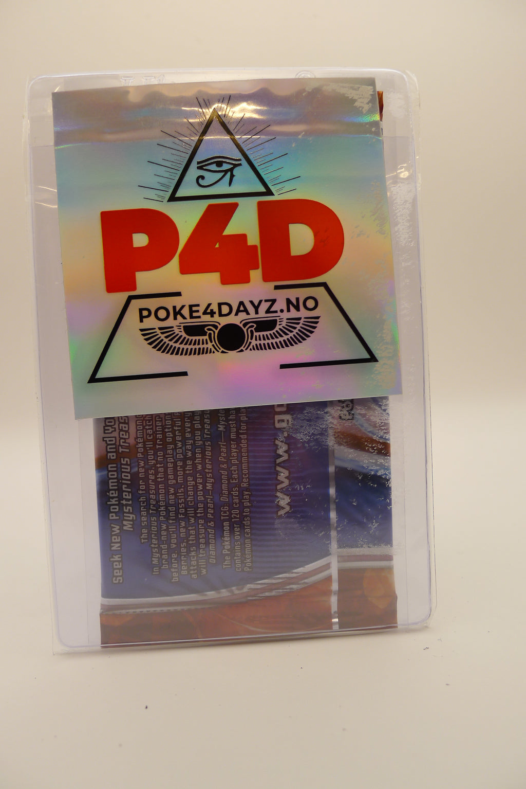 Bakside av forseglet booster i beskyttelsesetui