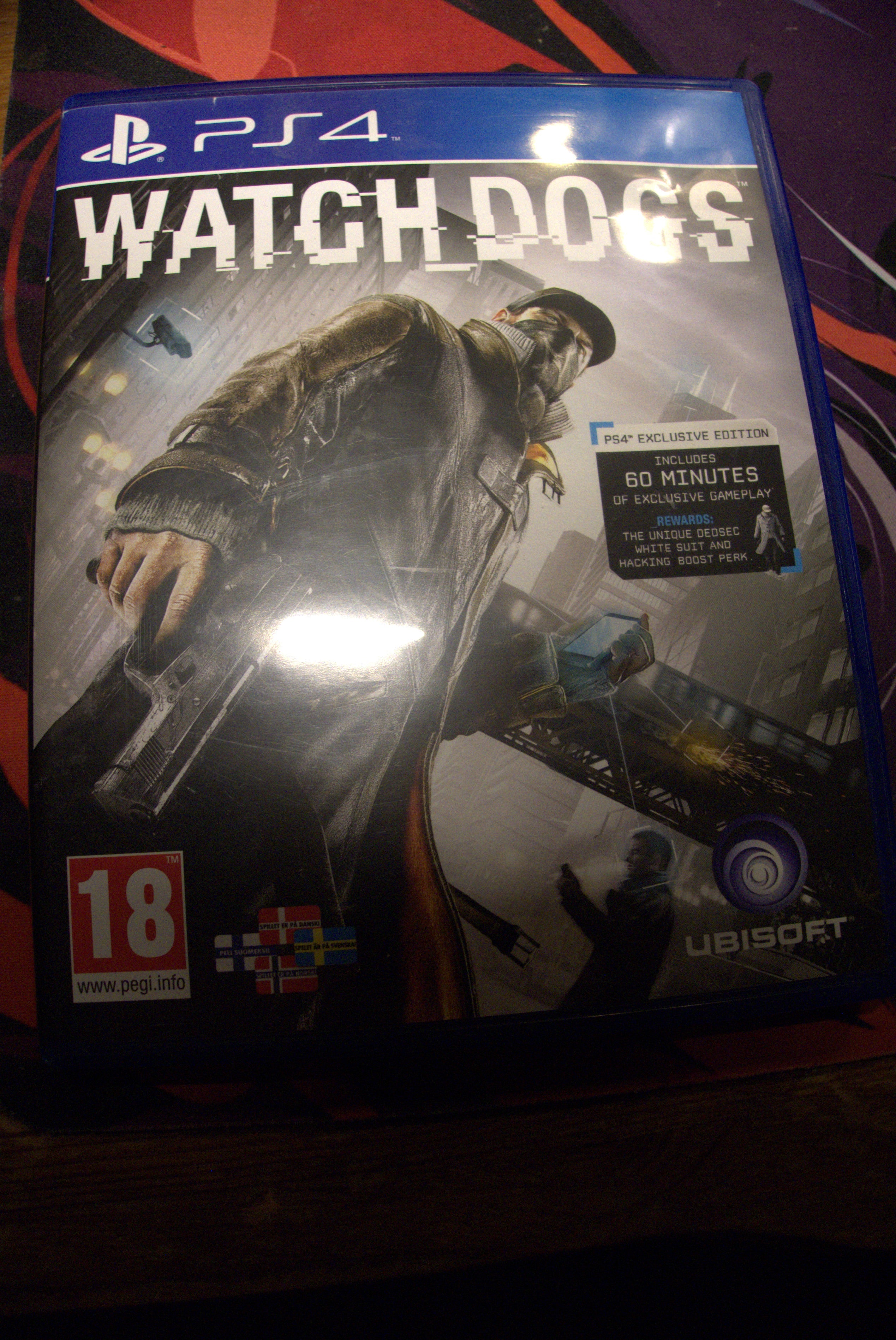 Watch Dogs PS4 – originalt cover