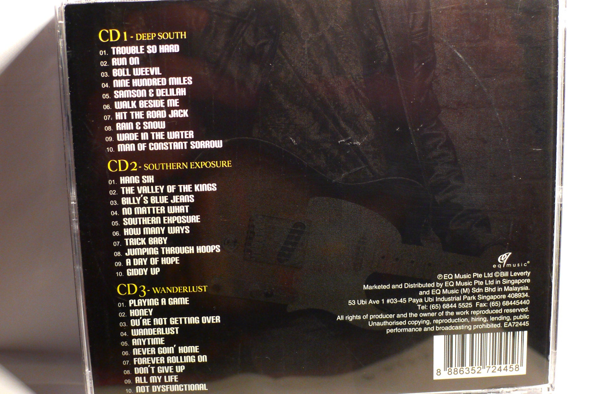 Bill Leverty – Special Collector’s Edition, bakside med sporliste