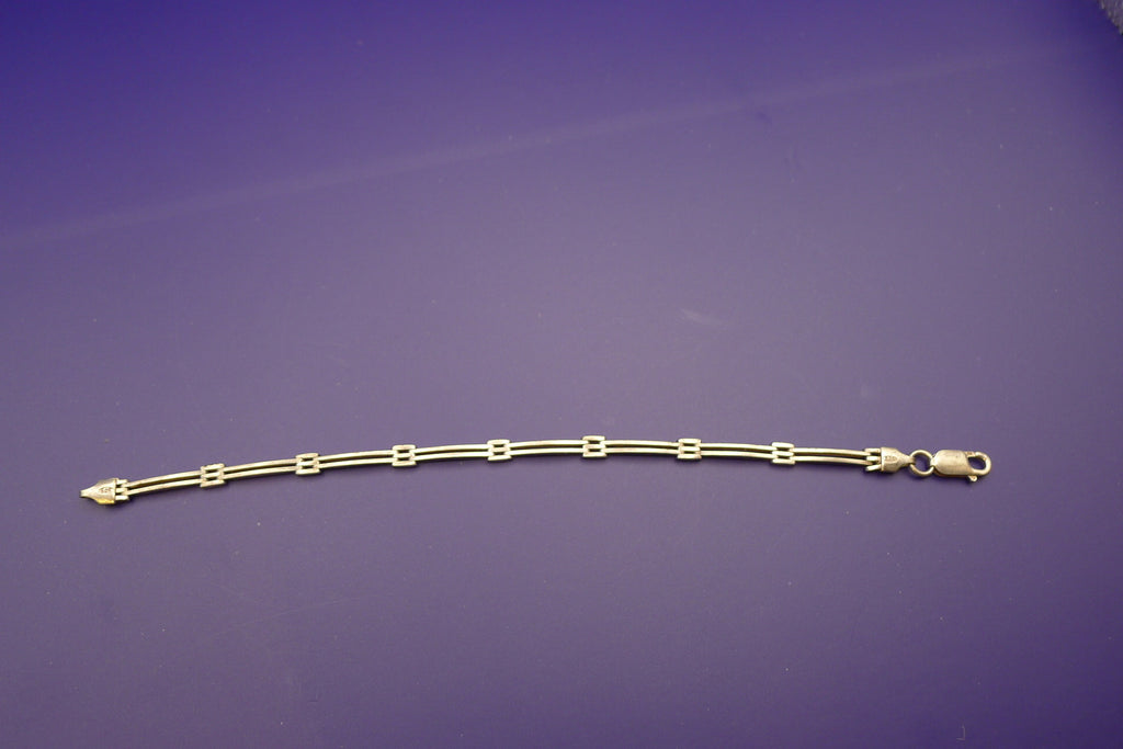 Sølvarmbånd 20 cm – hel lengde med karabinlås