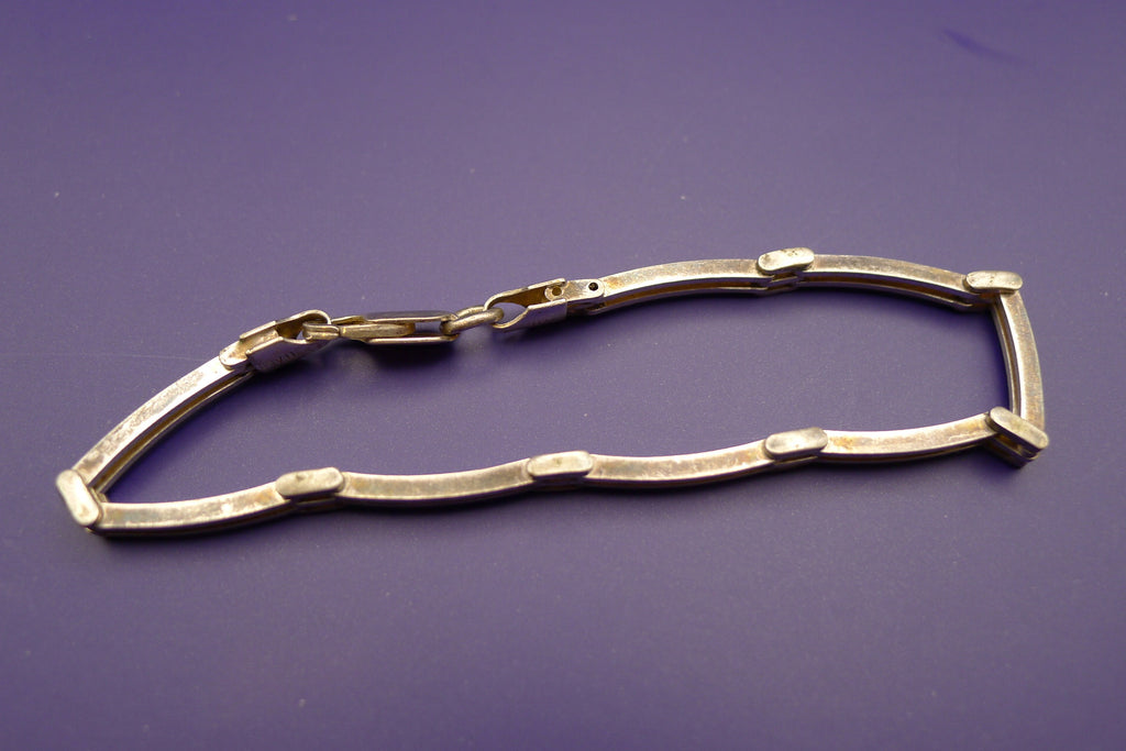 Elegant sterling sølv armbånd i pen brukt stand