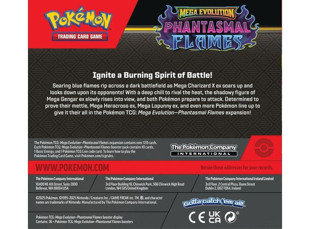 Pokémon TCG – Phantasmal Flames Booster Box (Sealed) | Ny & Uåpnet