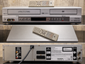 Dantax DV-103 DVD VHS combispiller med fjernkontroll front, bakside, topp
