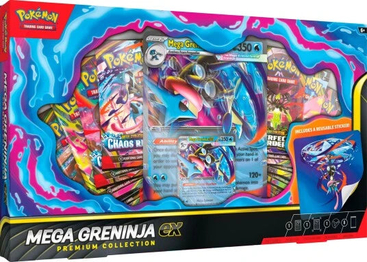 Pokémon TCG Mega Greninja ex Premium Collection forseglet samleboks