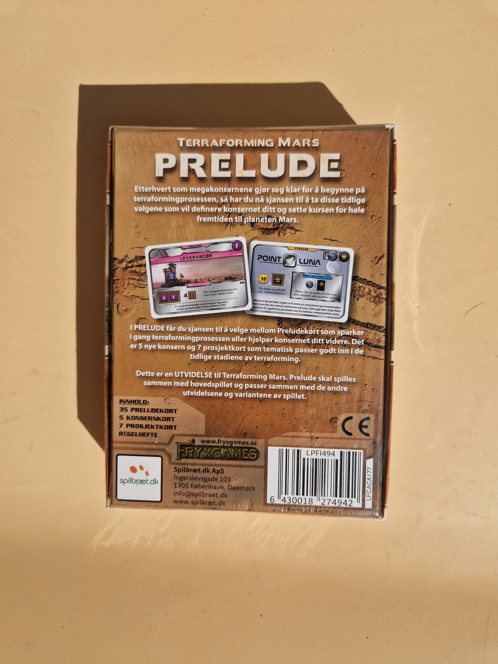 Terraforming Mars: Prelude – produktbilde