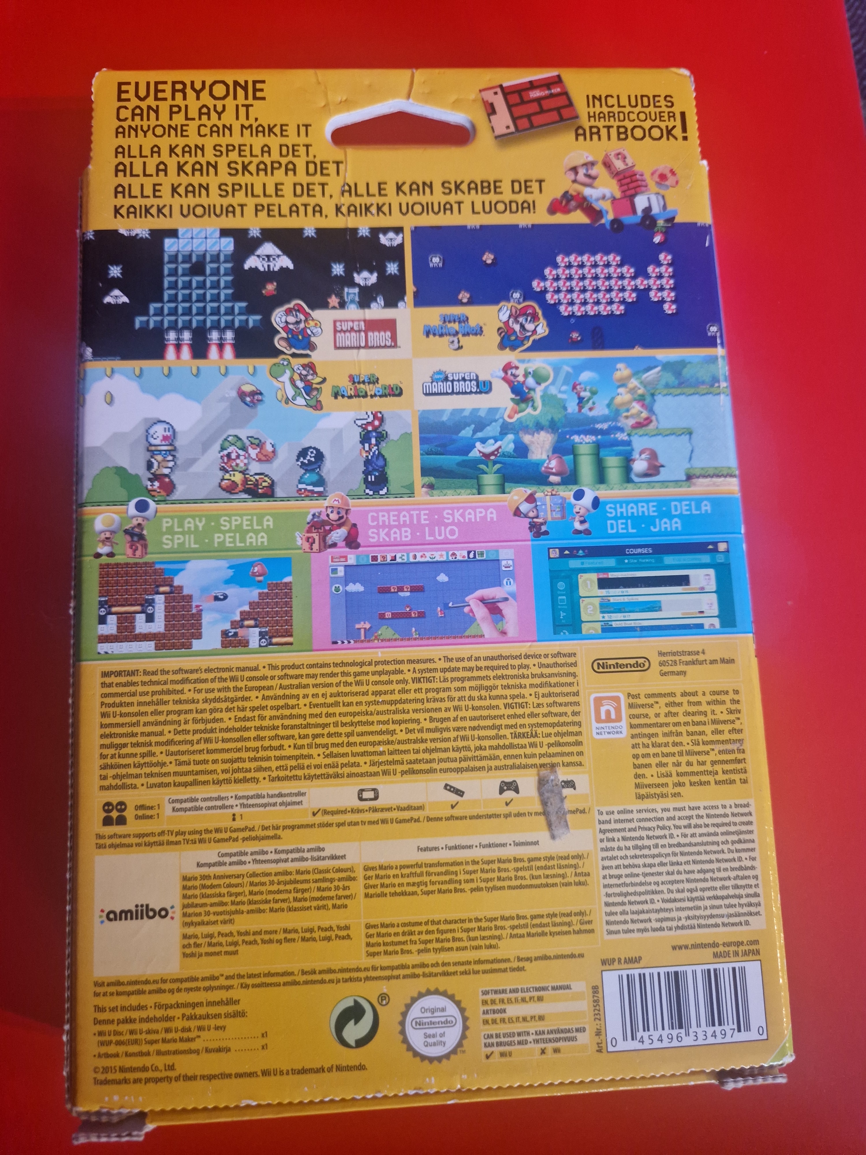 Super Mario Maker bakside 