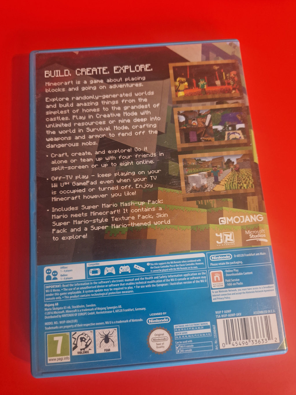 Minecraft Wii U Edition bakside 