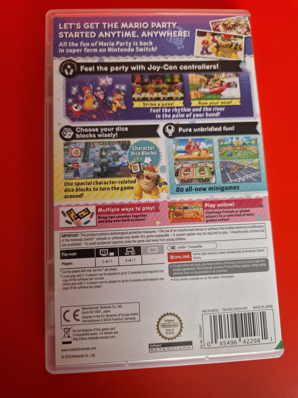 Super Mario Party bakside 