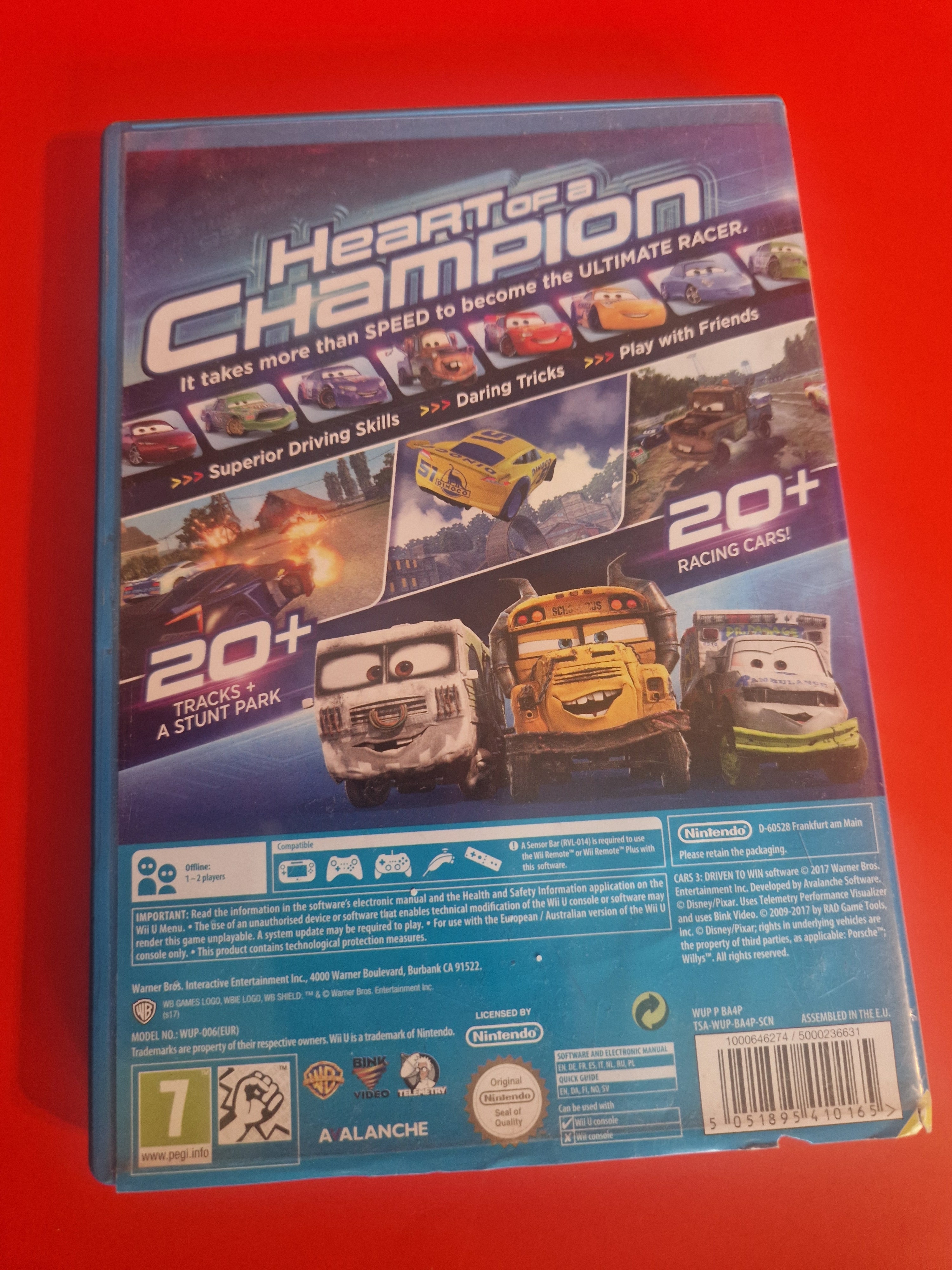 Cars 3: Driven to Win bakside