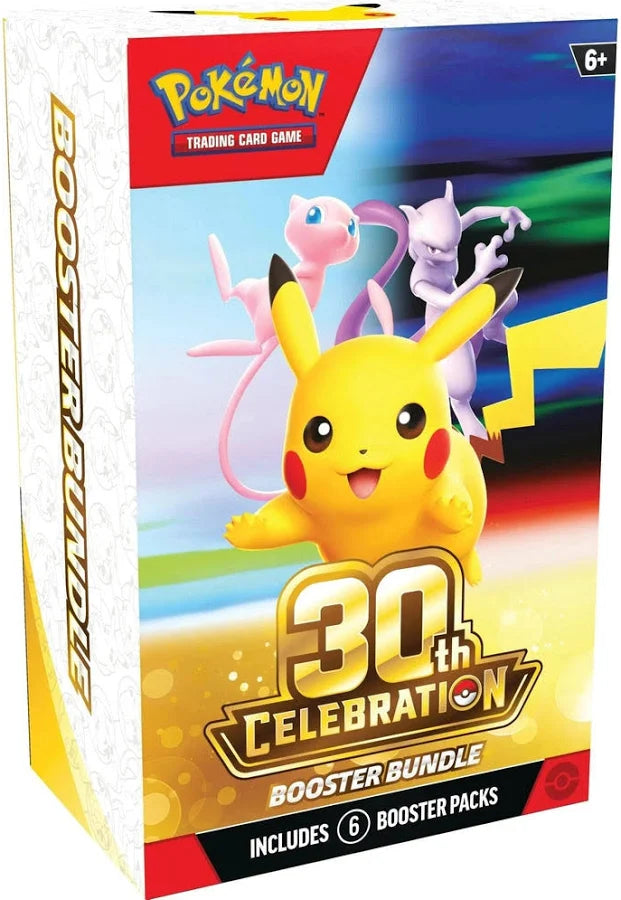 Pokémon 30th Celebration Booster Bundle med 6 boosterpakker – forseglet
